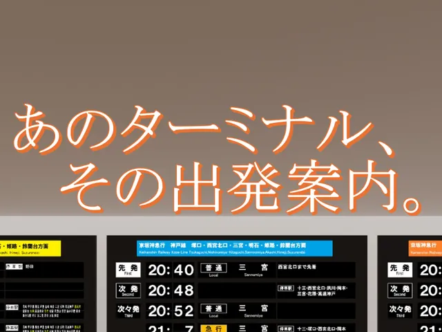 あのターミナル、その出発案内。Departure at somewhare terminal