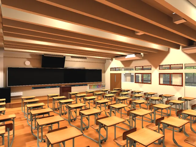 灘高校の教室再現