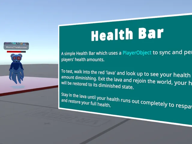 HealthBar Persistence Example