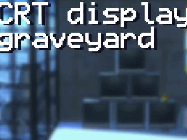 CRT display graveyard