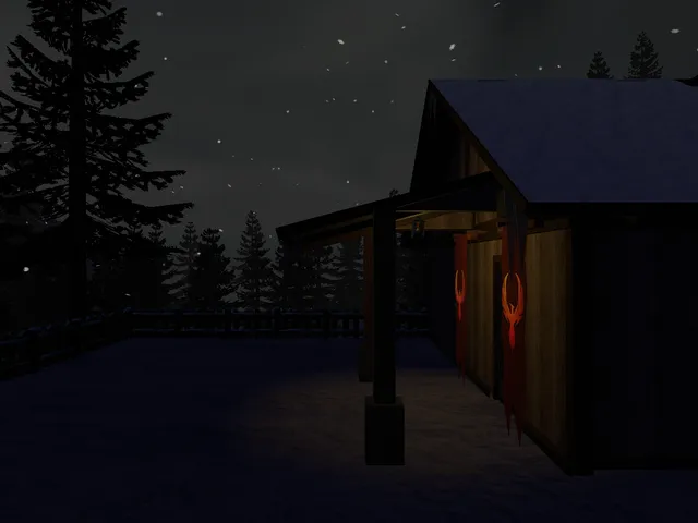 Snowy Cabin