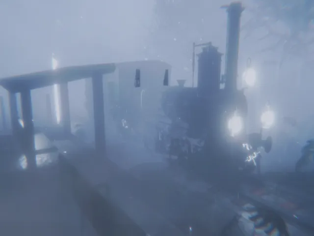 Rainy Train Stand