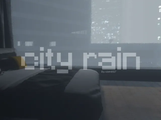 City rain