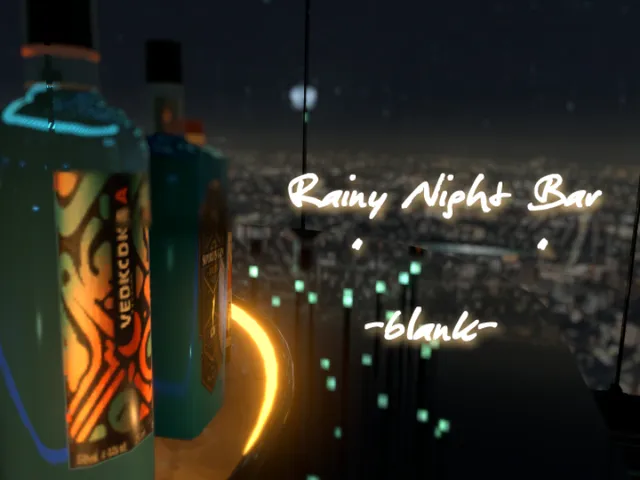 Rainy Night Bar " " -blank-