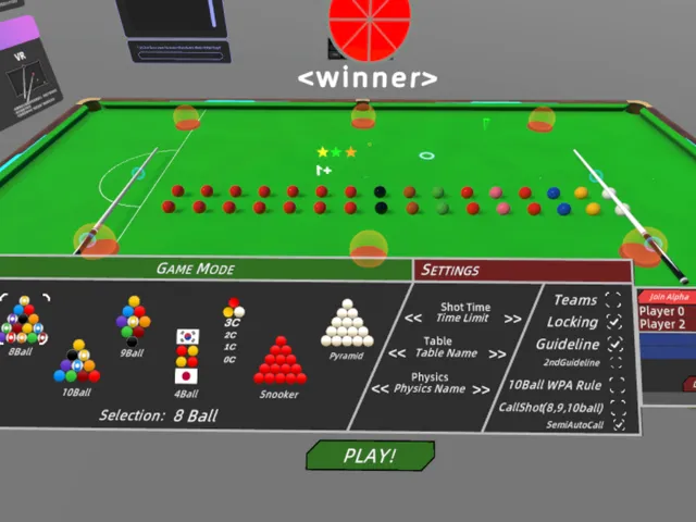 BilliardTable-SkinnedMesh-Test