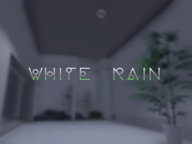 white rain