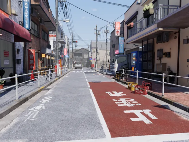 Suburban Tokyo Street