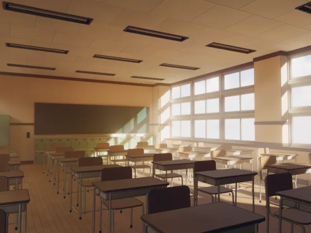 Roshidere Classroom - VRC Light Volumes Supported