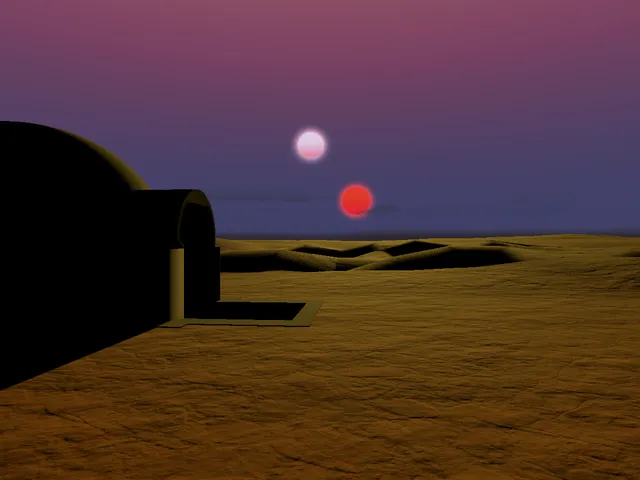 Binary Sunset