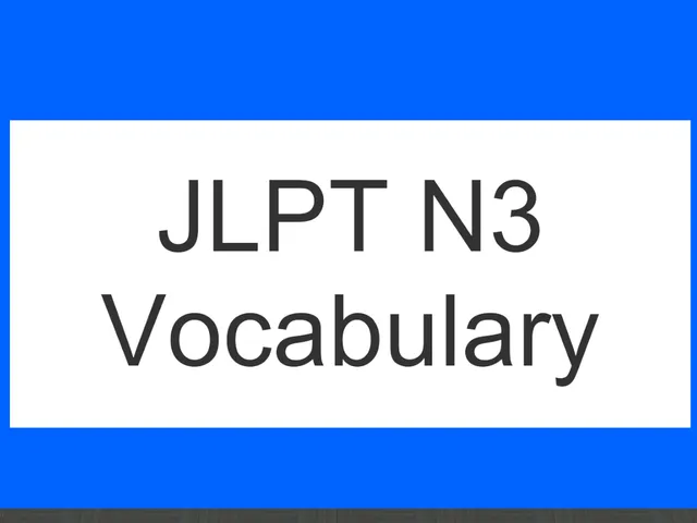 JLPT N3 Vocabulary
