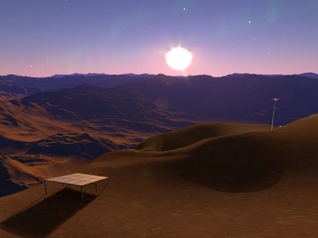 Avali campsite at sunset