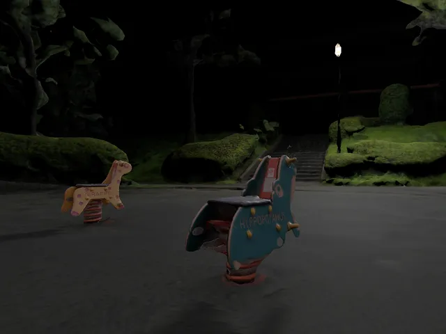 Tiny Park at Night