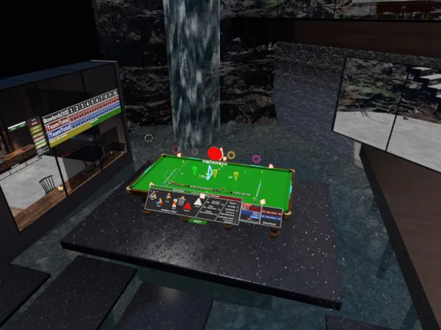 滝のビリヤード ＃Cueの先に見える風景