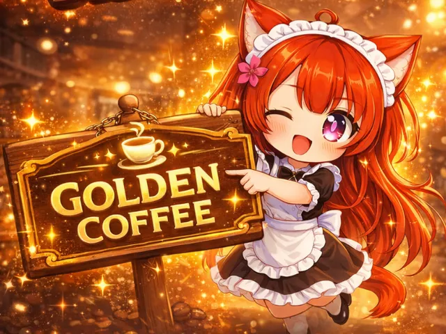 golden coffee