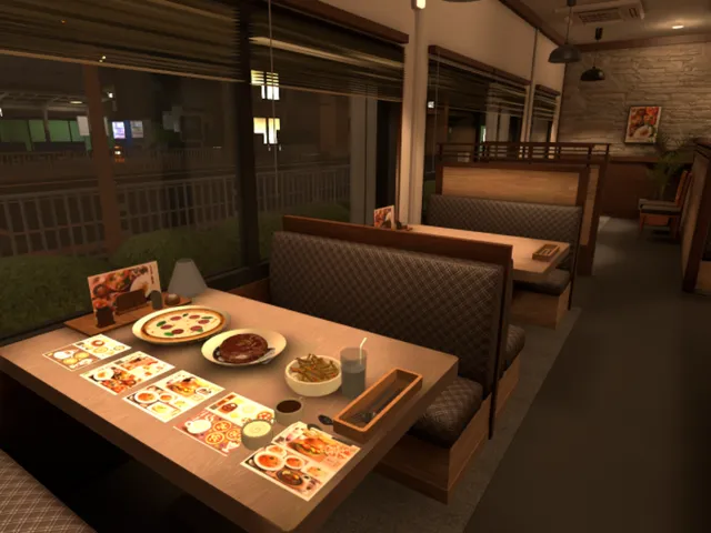 深夜のファミレス⁄FamiresA1 Sampleworld