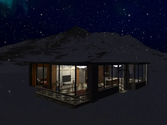 House in Snow