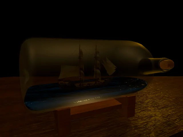 Ship in a bottle