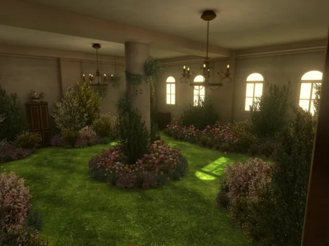 a garden