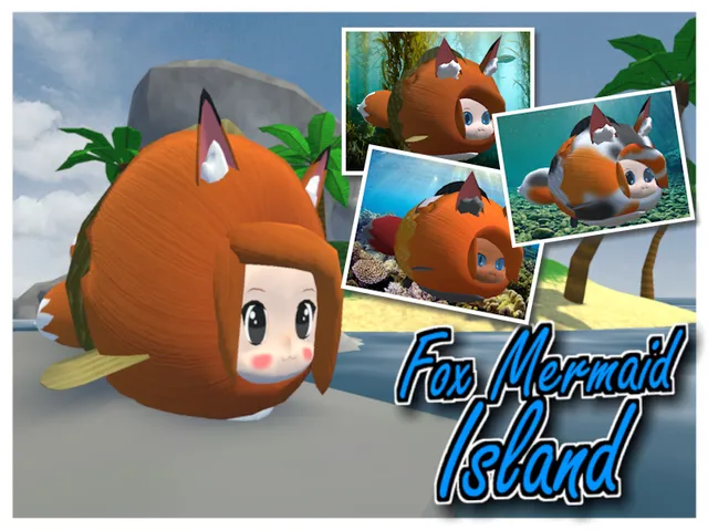 Fox Mermaid island