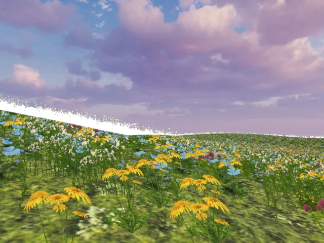 Small flower plain
