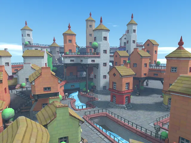 ［Townscaper］Kurotori Water Town