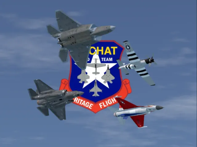 Hampton‚ VA Langley AFB‚ Heritage Flight World （NEW）