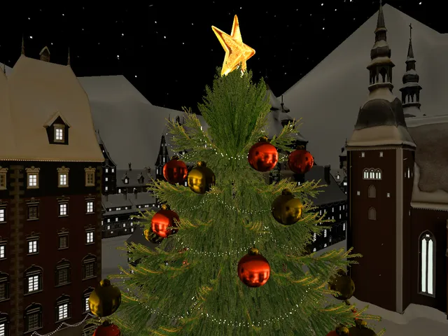 Snowy Christmas Town