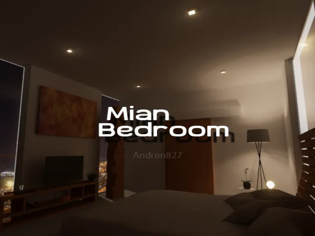 ArchViz˸ Mian Bedroom