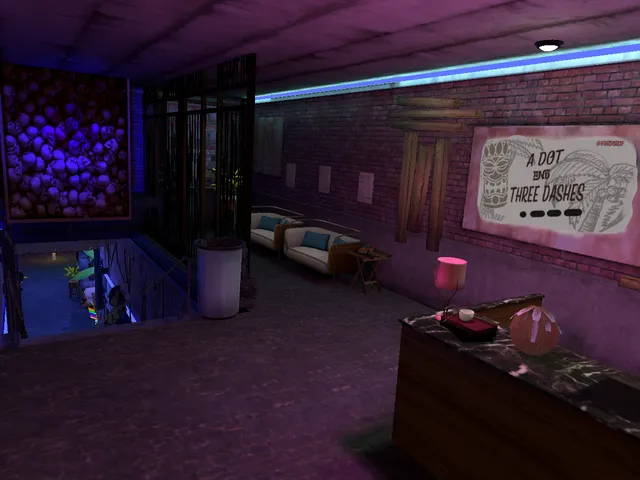 Tiki bar - A Dot and Three Dashes