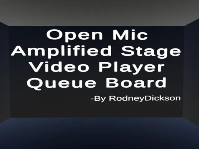 Open Mic‚ Amplified Stage‚ Video Player‚ Queue Board