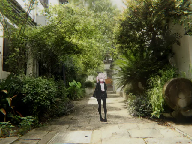 林荫小巷-木漏れ日の路地(3DGS)