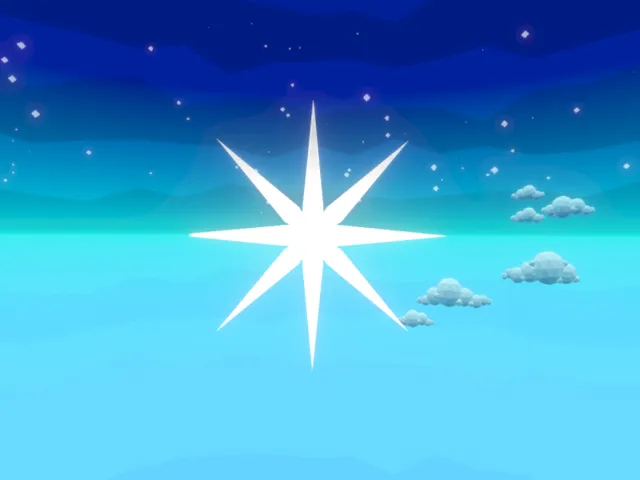 Δ - Beautiful Starlit Aqua Field