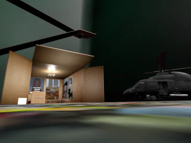 The box is in the trash