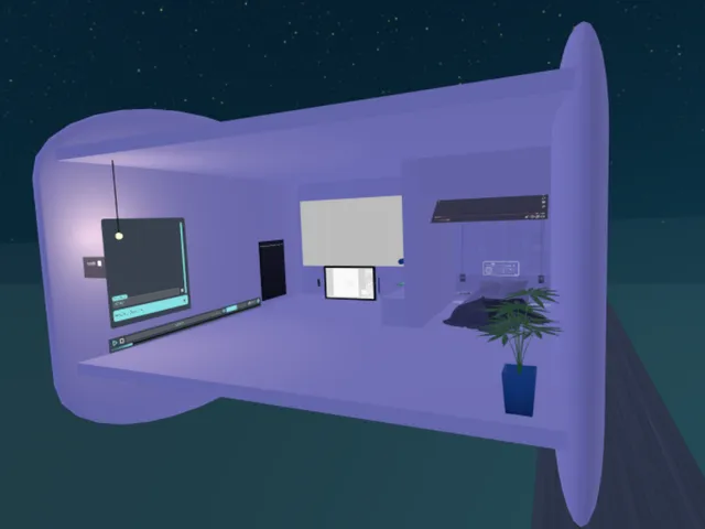 書置き見ながら寝るV睡部屋