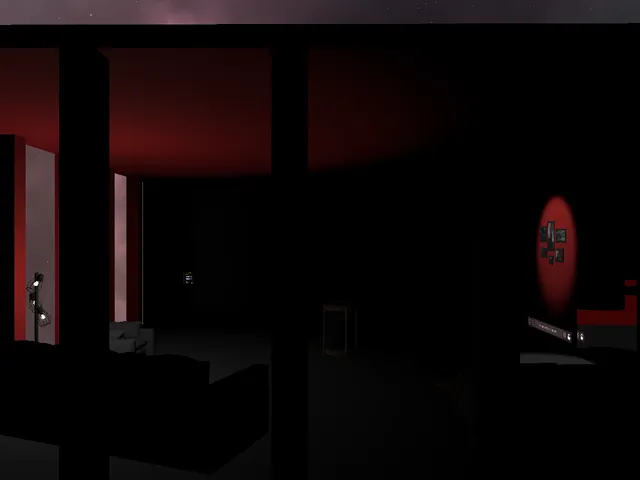 Alex's room with player