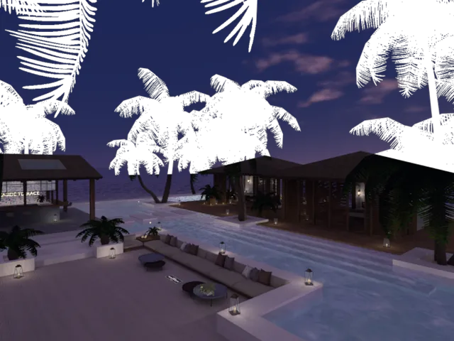 咩卡布的观赛big house（夜晚）