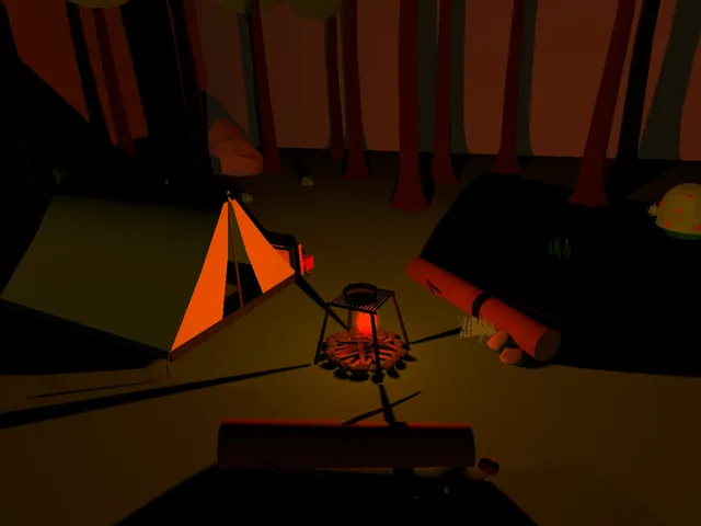 Campfire at Dusk