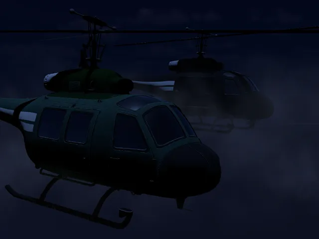 Offshore Helicopter Scene