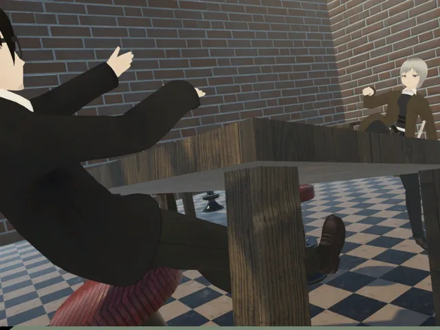 バーでの戦闘風撮影用ワールド