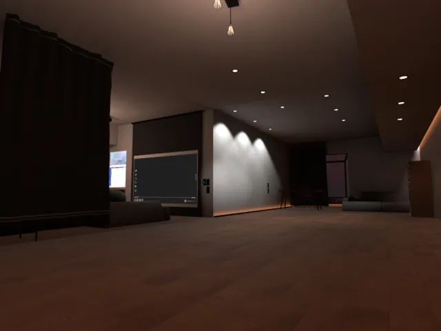 筋トレと誕生日会の部屋