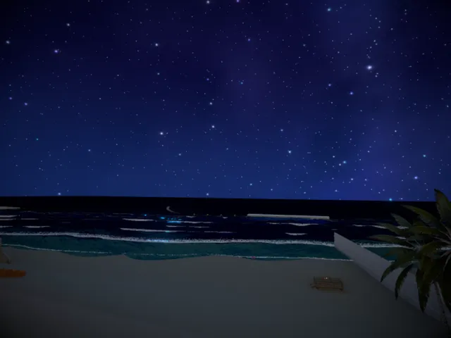 별이 빛나는 밤 바다 Starry Night Beach
