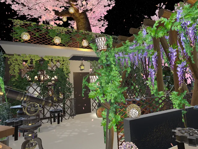 流星と桜の降る喫茶店 Cafe Charlotte ～ Meteor shower and Cherry blossoms