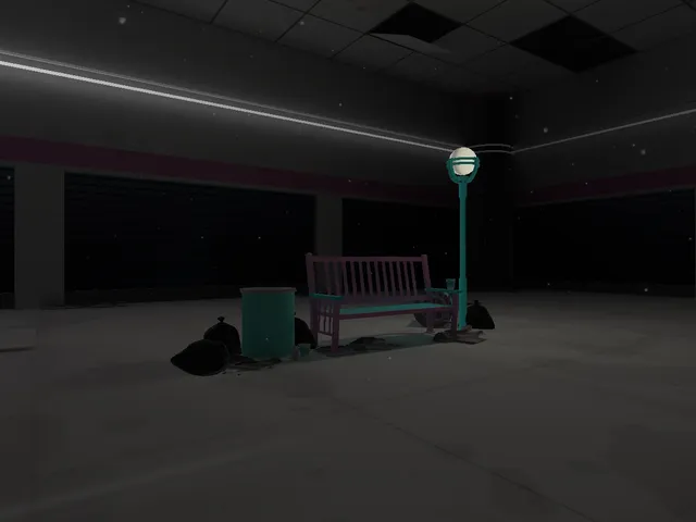 a quiet place to sit at the mall