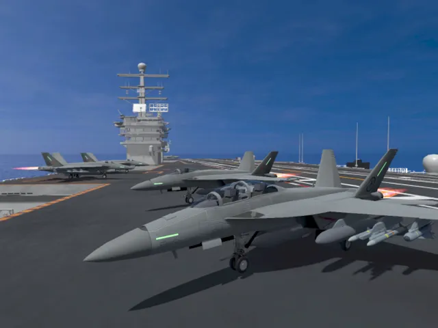 F⁄A-18 on carrier