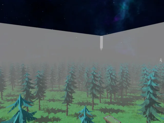 lowpoly forest（night）