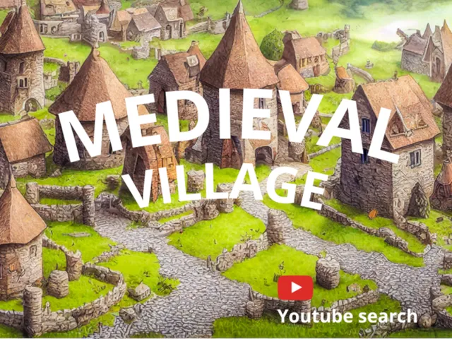 Medieval lowpoly Village