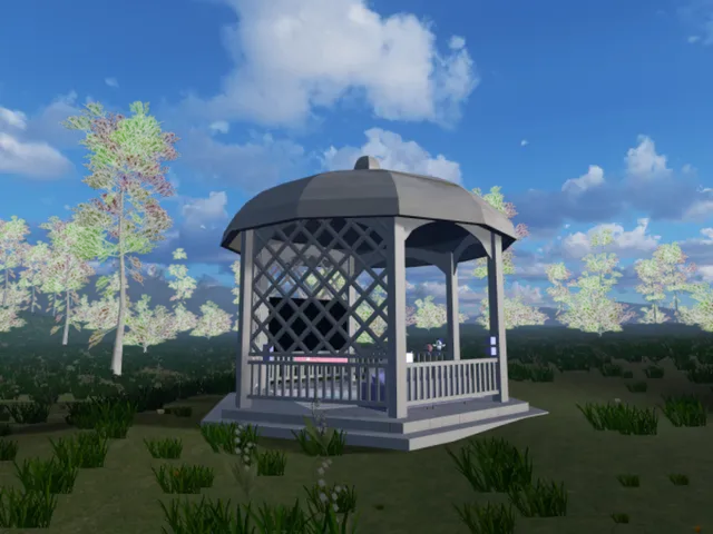 gazebo - blue sky