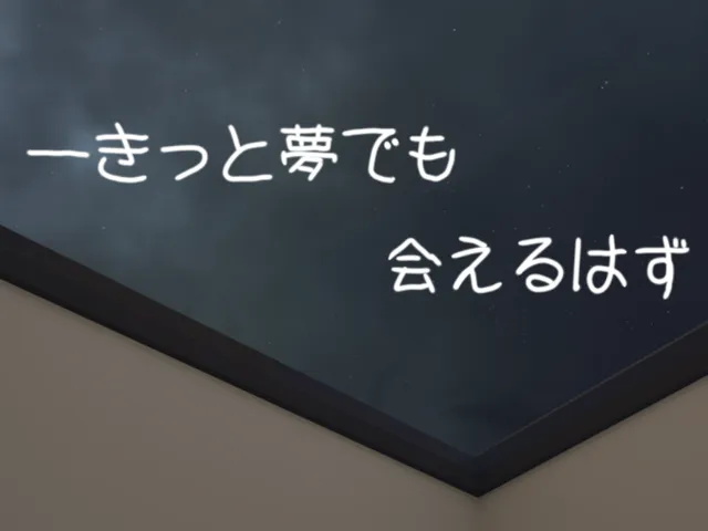 ーきっと夢でも会えるはず