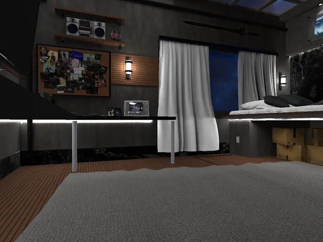 e's room