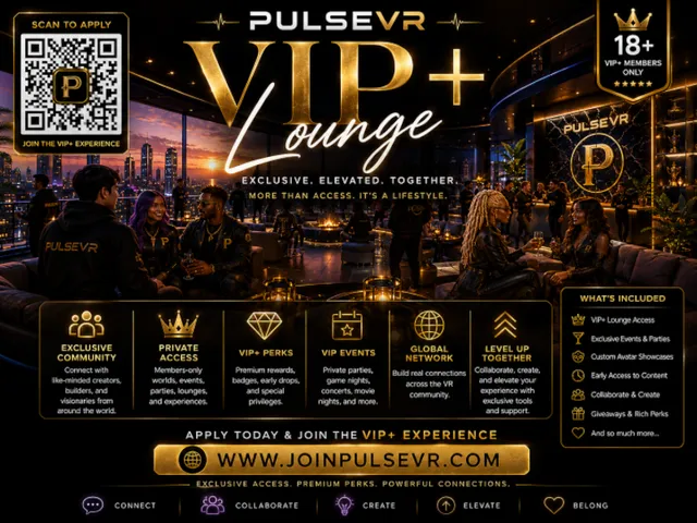 Join PulseVR VIP＋ Lounge